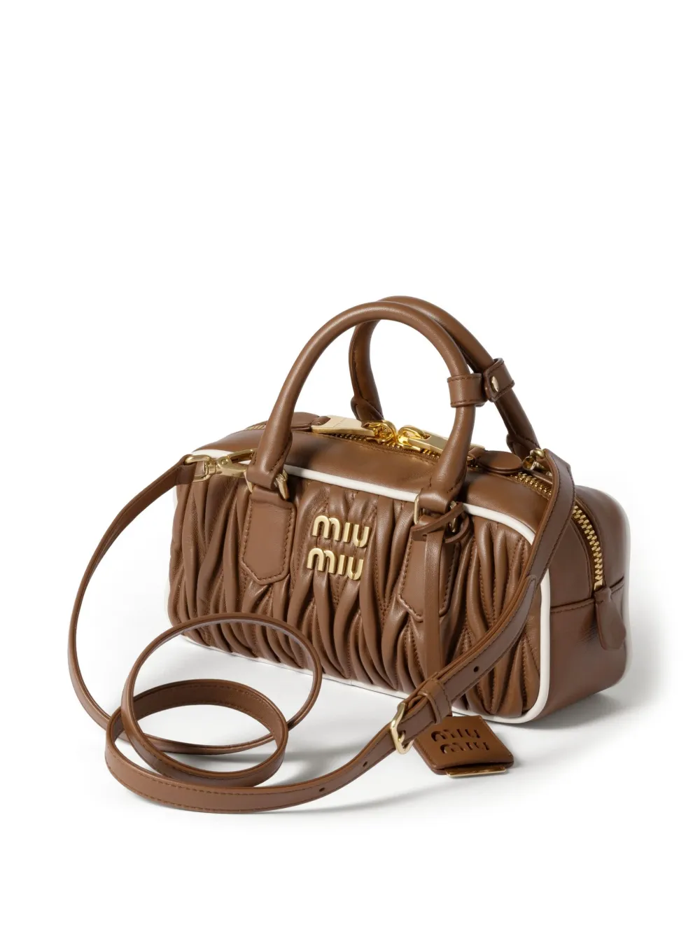 Miu Miu Arcadie Tote Bag In Brown
