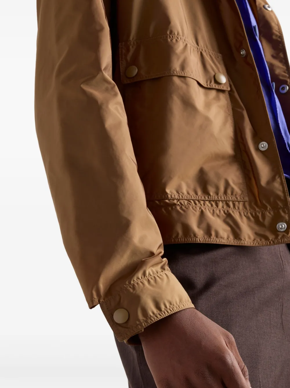 Prada Re-Nylon donsjack Beige