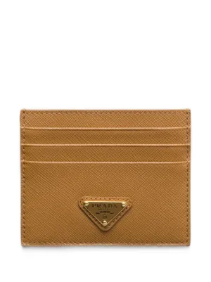 Prada サフィアーノレザーカードケース | レッド | FARFETCH JP