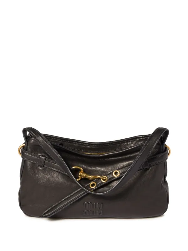 ショルダーバッグ・ポシェット MIU MIU AVENTURE BAG Miu Miu Aventure Shoulder Bag | Black | FARFETCH