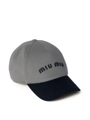 Miu Miu Denim Baseball Cap | Black | FARFETCH