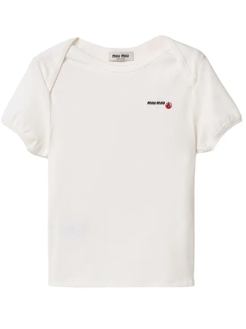 X Petit Bateau t-shirt brodé - Miu Miu - Modalova