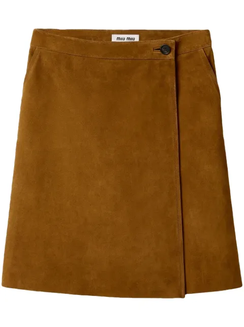 Miu Miu suede skirt