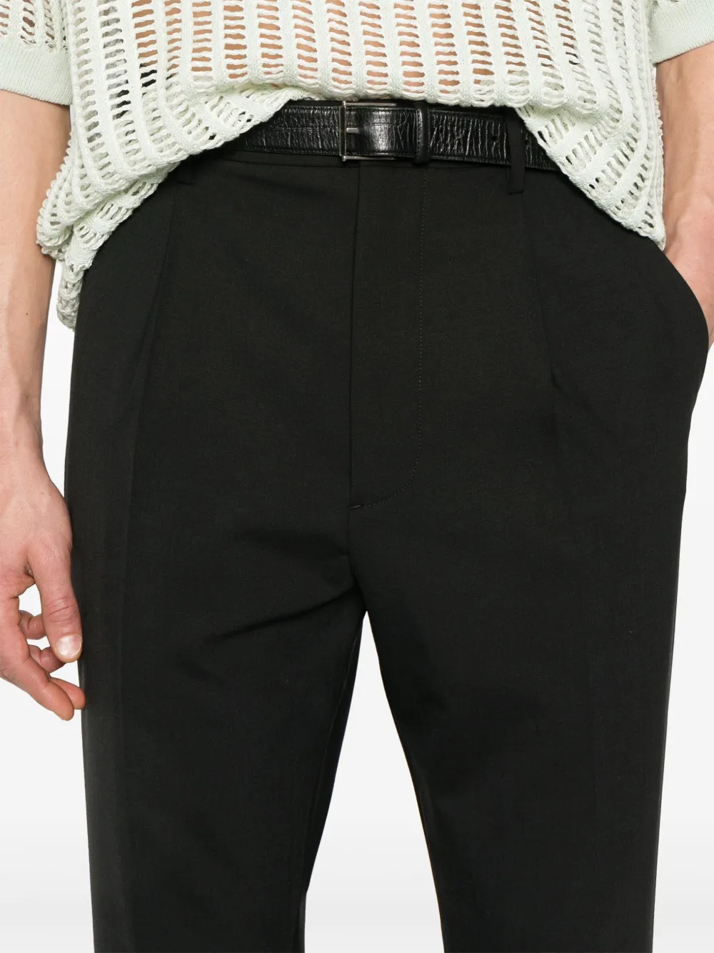 Shop Dsquared2 Tapered Trousers In Black