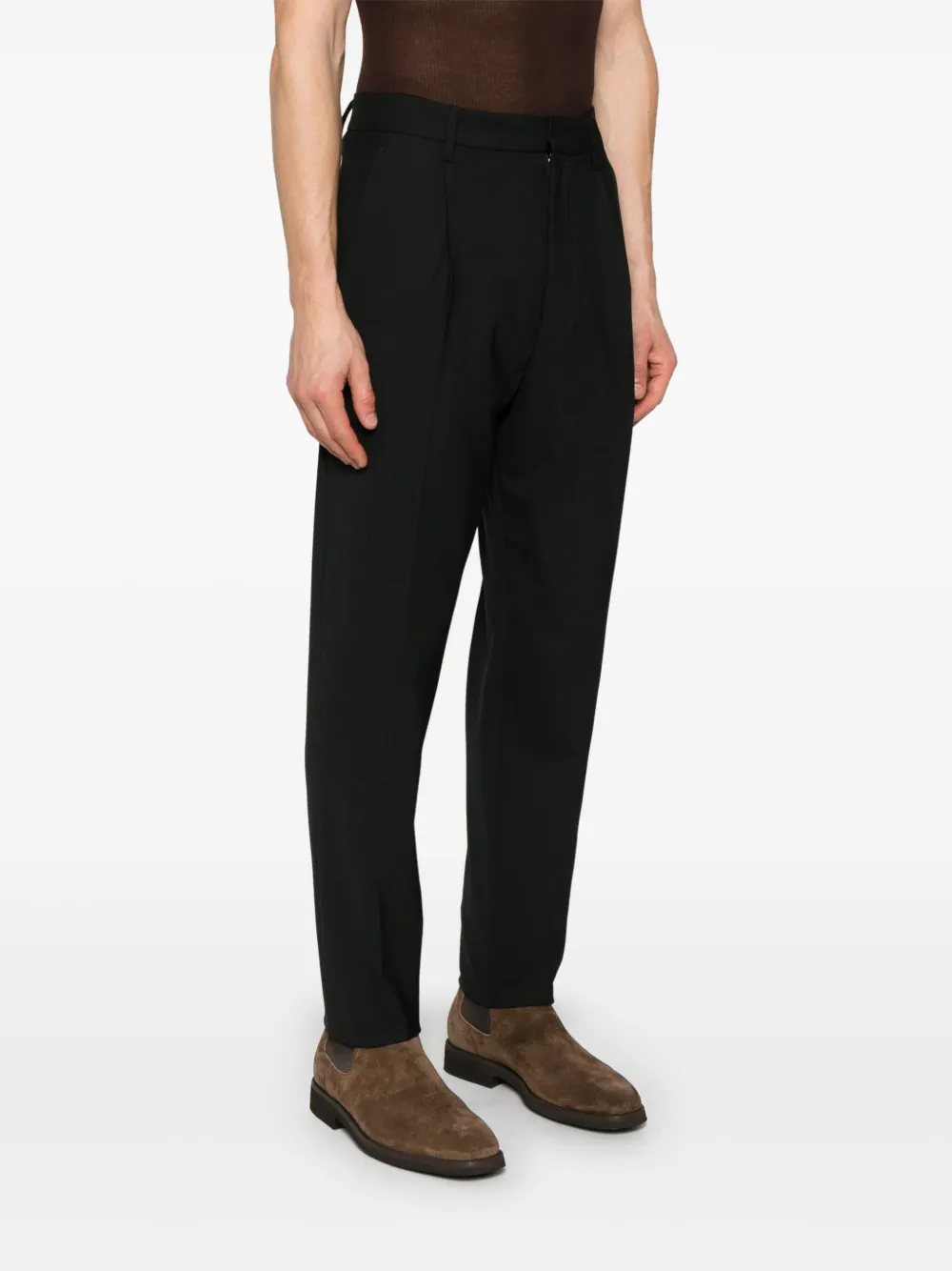 Shop Dsquared2 Tapered Trousers In Black