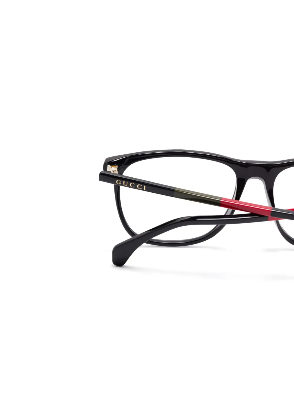 Gucci Eyewear Bril met rechthoekig montuur Zwart