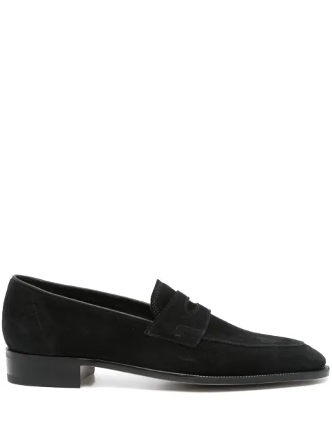 John Lobb suede loafers 