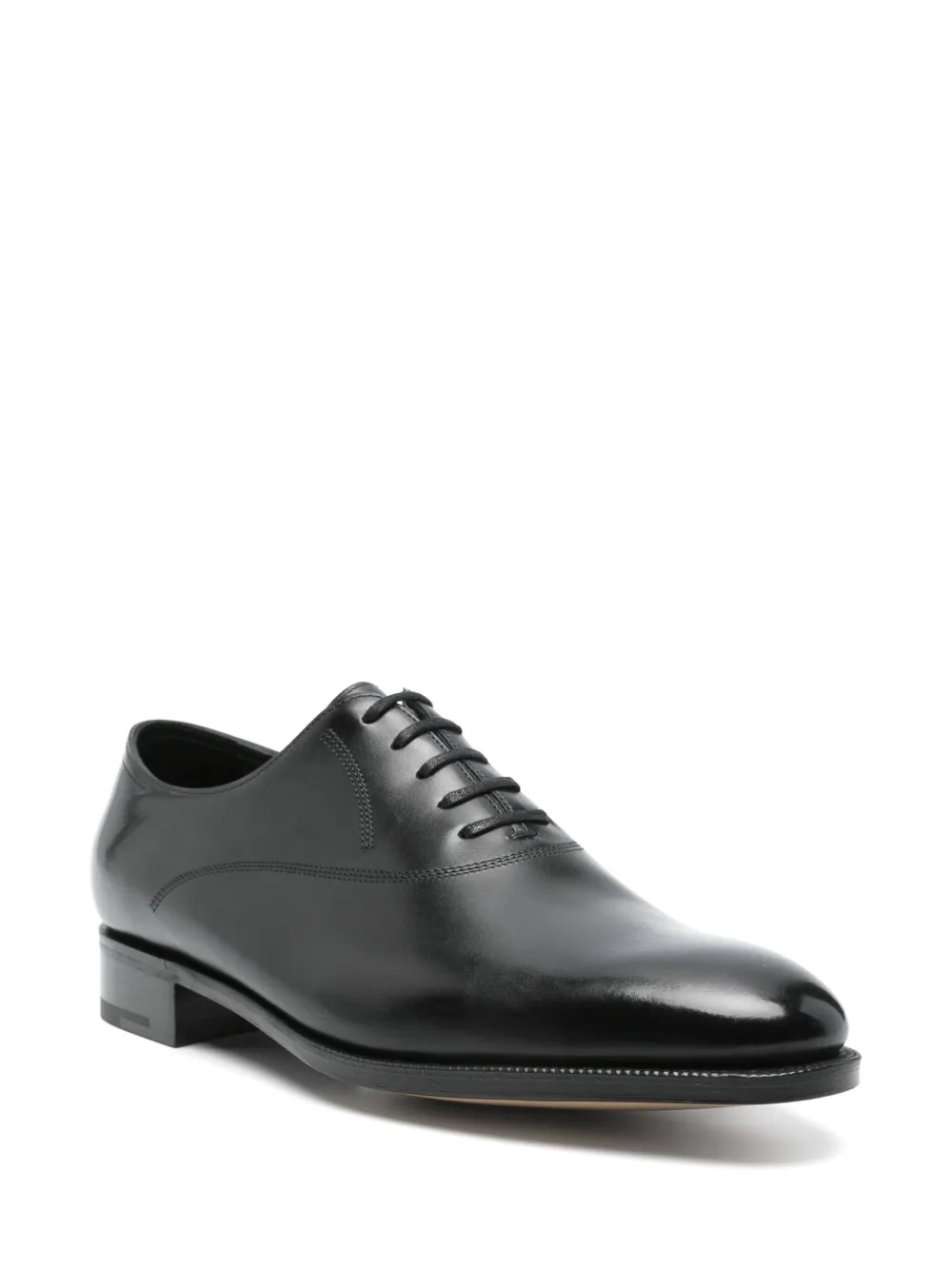 John Lobb Leren Oxford schoenen - Zwart