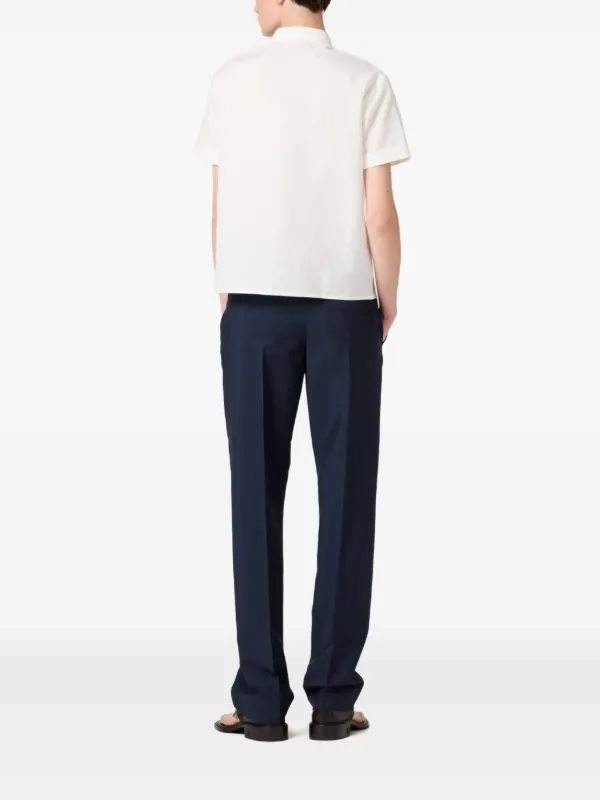Miu Miu Poplin Shirt | White | FARFETCH