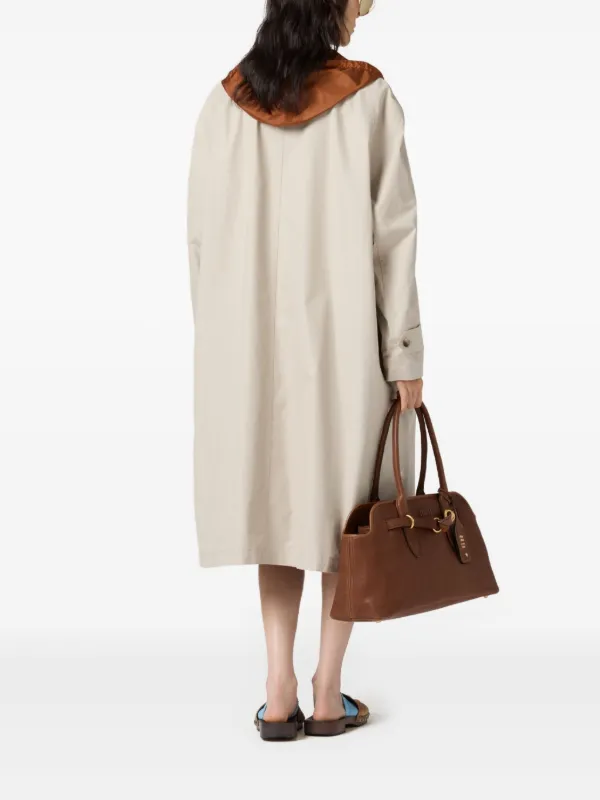 Miu Miu リバーシブル コート | ニュートラル | FARFETCH JP