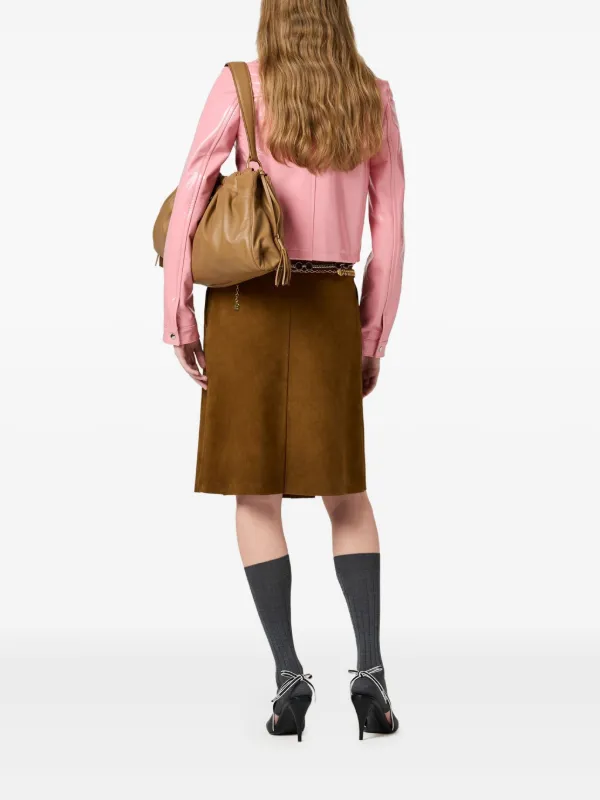 VIP価格【MIUMIU】ナプラック ジャケット Miu Miu ナプラック ジャケット | ピンク | FARFETCH JP