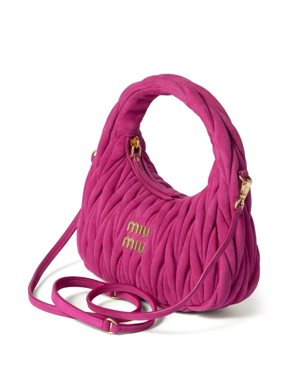Miu Miu Wander Shoulder Bag In Pink