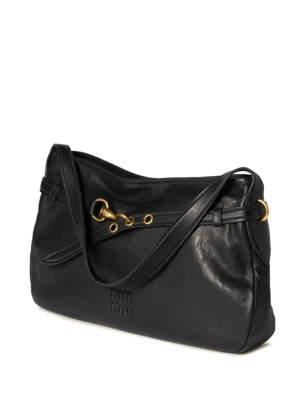 Miu Miu Aventure ショルダーバッグ | ブラック | FARFETCH JP Miu Miu Aventure ショルダーバッグ | ブラック | FARFETCH JP