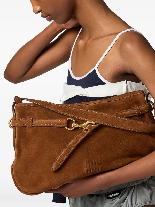 Miu Miu Aventure Shoulder Bag | Brown | FARFETCH Miu Miu Aventure Shoulder Bag | Brown | FARFETCH