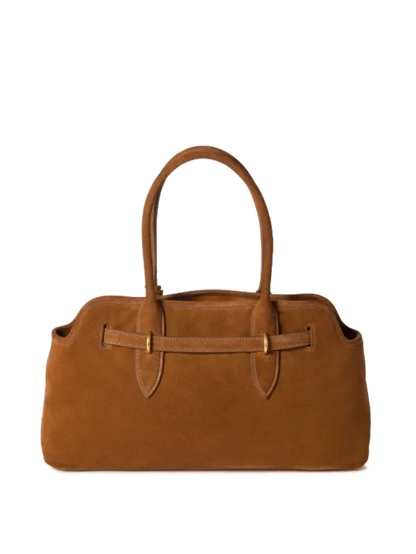 Miu Miu Archive Shoulder Back Body Bag Mesh Nylon Brown
