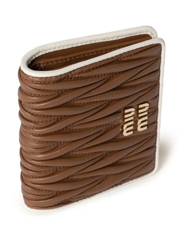 Miu Miu Leather Wallet | Brown | FARFETCH