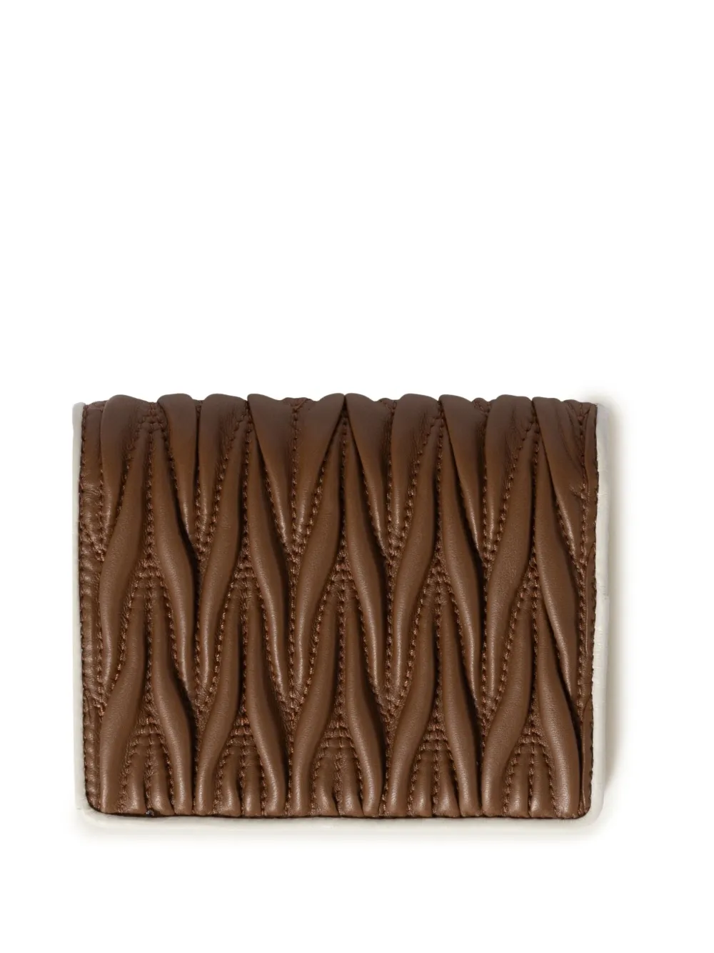 Miu Miu leather wallet - Bruin