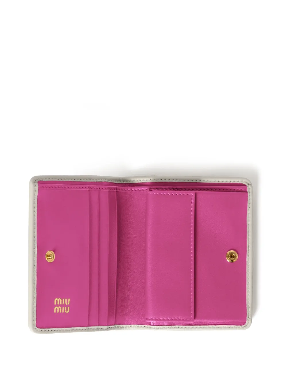 Miu Leren portemonnee Roze
