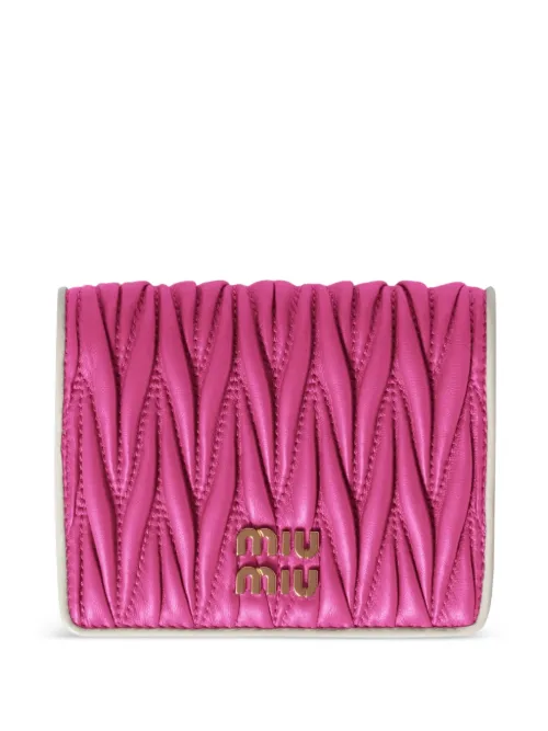 Miu Miu portefeuille en cuir - Rose - Miu Miu - Modalova