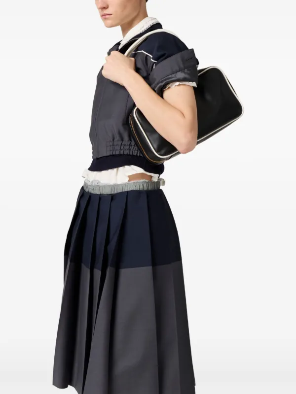 miu miu グレー プリーツスカート Miu Miu プリーツ スカート | グレー | FARFETCH JP