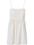 Miu Miu logo-print dress - White