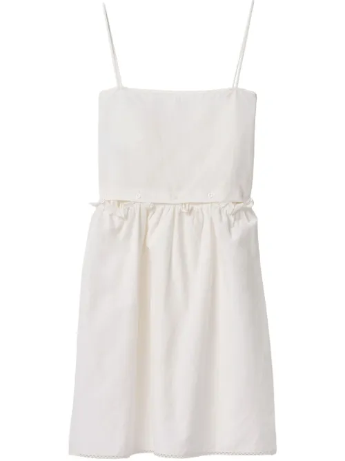 Robe à logo imprimé - Miu Miu - Modalova