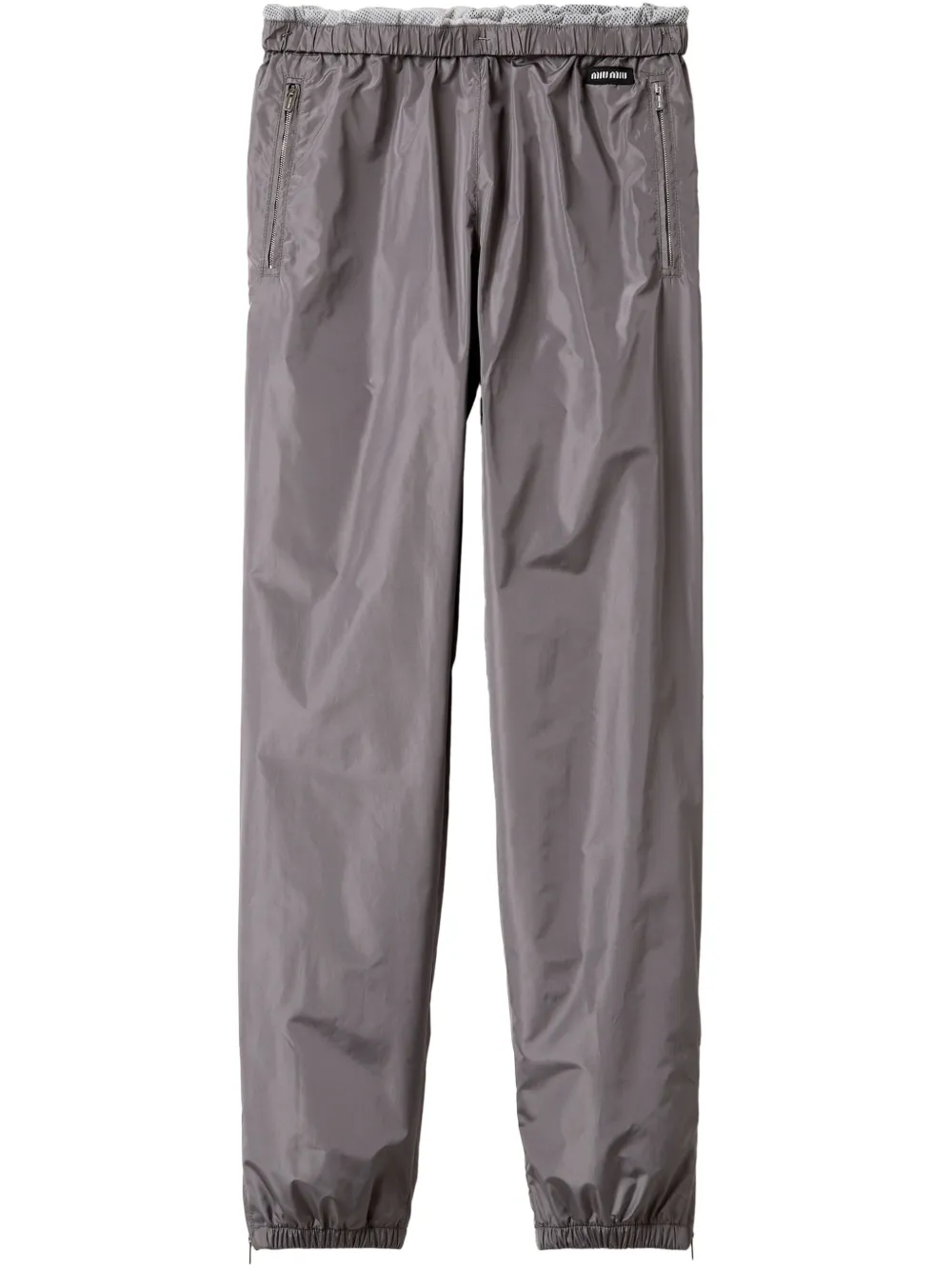Miu Miu logo-patch track pants | Grey | Image 1