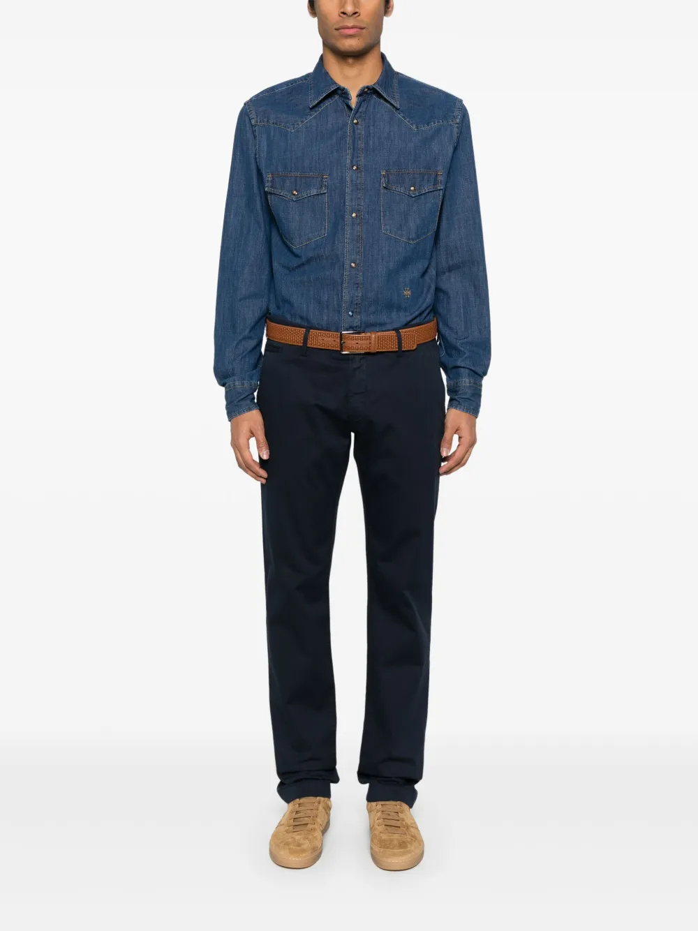 Jacob Cohën Denim overhemd - Blauw