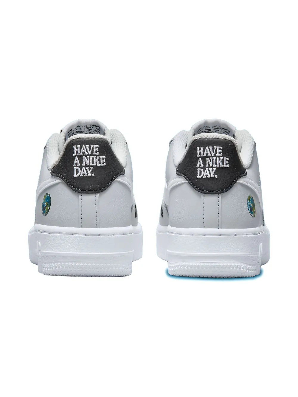 Nike Kids Air Force 1 Low LV8 "Have a Nike Day Earth" sneakers Grey