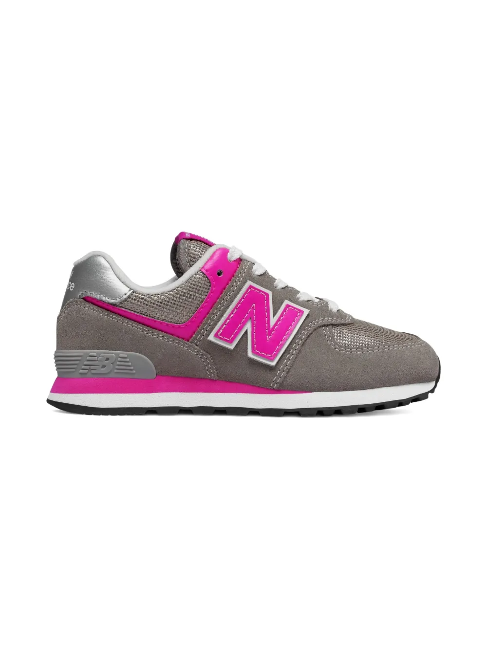 New Balance Kids 574 "Grey Pink" sneakers