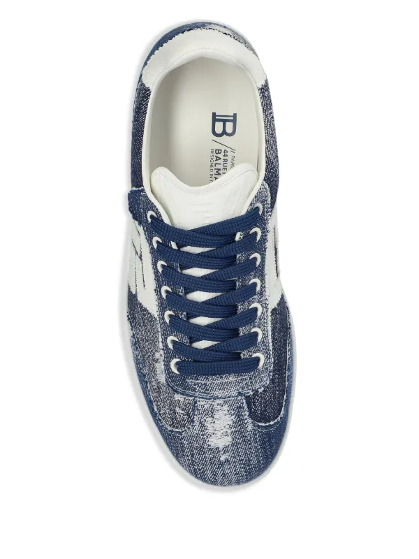 Balmain Swan Sneakers | Blue | FARFETCH