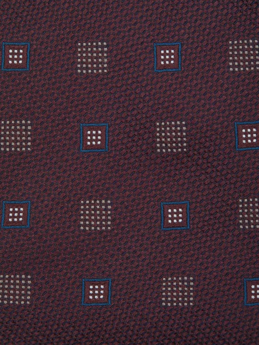 Brioni geometric-pattern tie - Rood