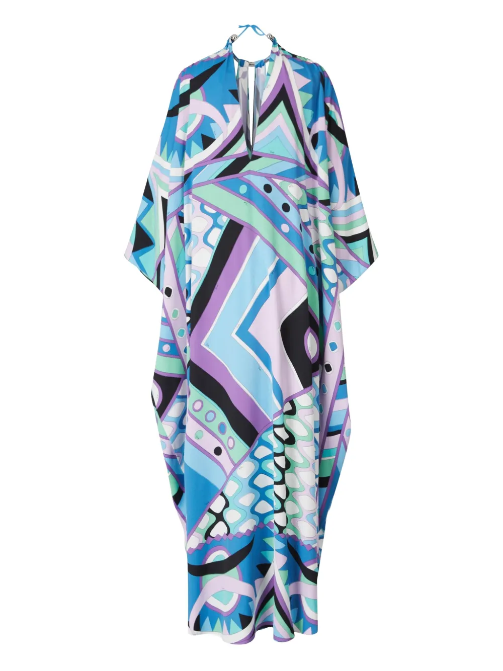 PUCCI Vivara-print midi kaftan dress - Blauw