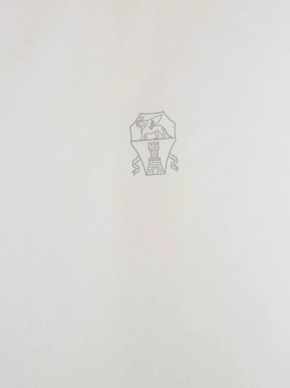 Shop Brunello Cucinelli Logo-embroidered T-shirt In Neutrals