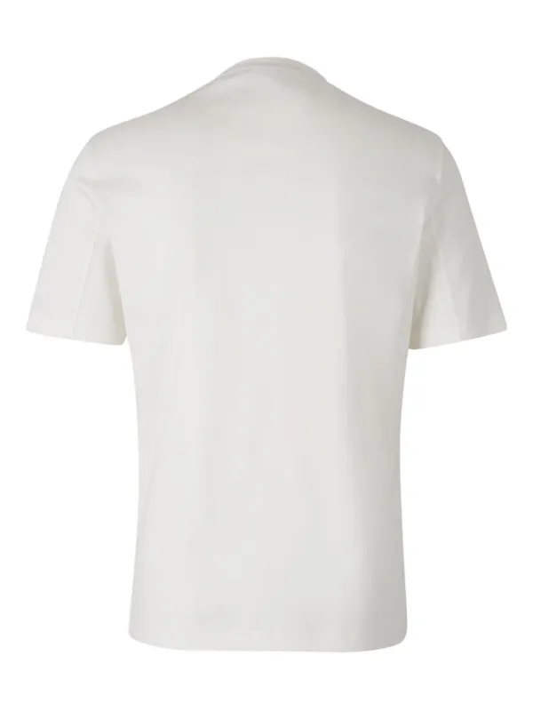 Brunello Cucinelli logo-embroidered T-shirt | Neutrals