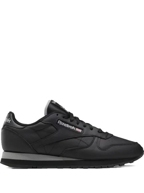 Reebok 클래식 레더 "코어 블랙 퓨어 그레이" 스니커즈