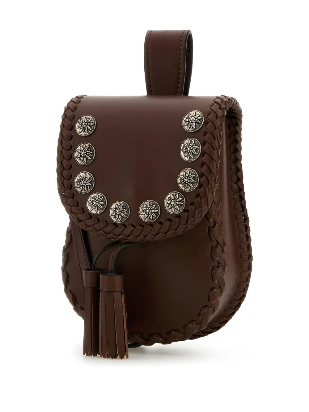 Prada Leren crossbodytas Bruin
