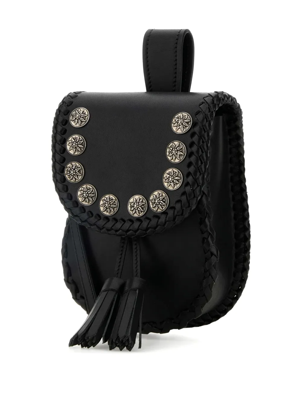 Prada Leren crossbodytas Zwart