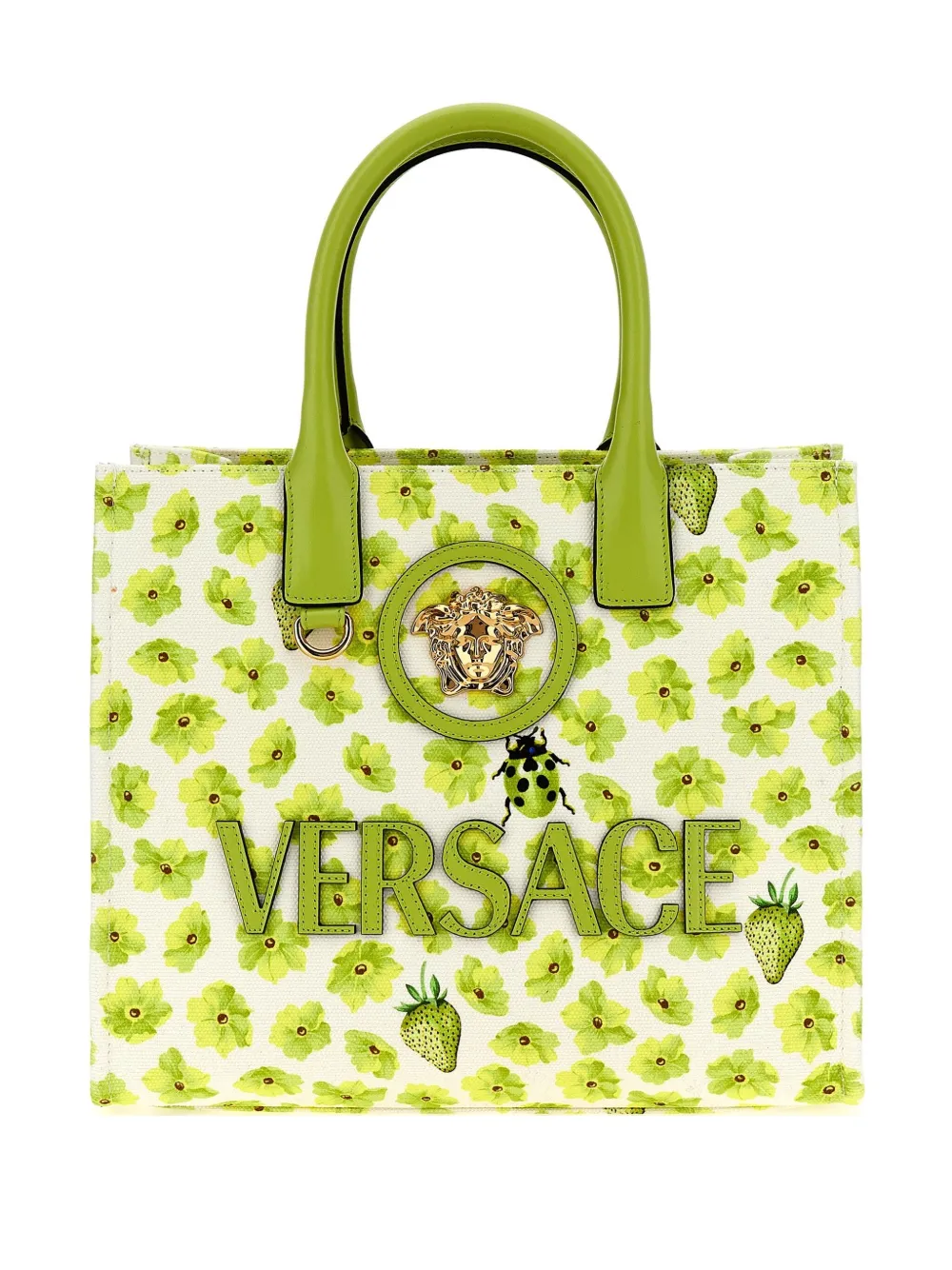 Versace La Medusa Tote Bag In 白色