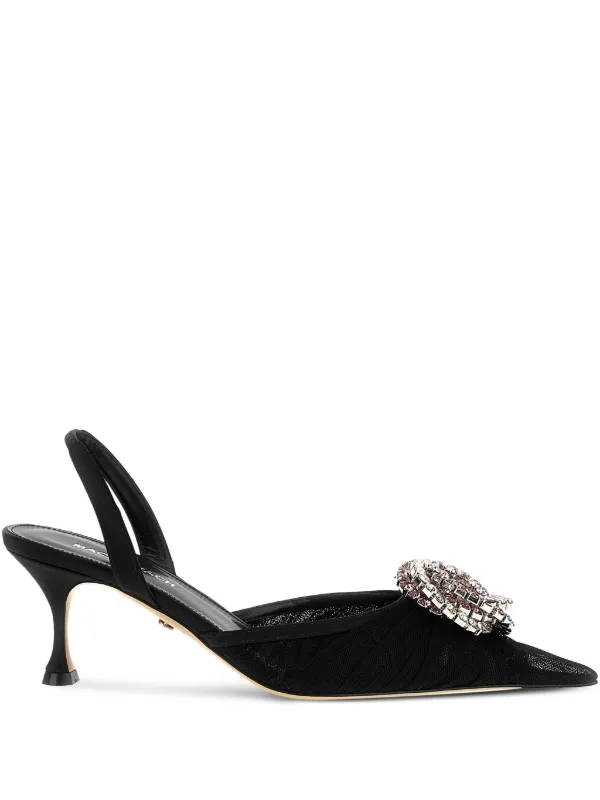 MACACH ビジュートリム パンプス MACH & MACH ビジュートリム アンクル