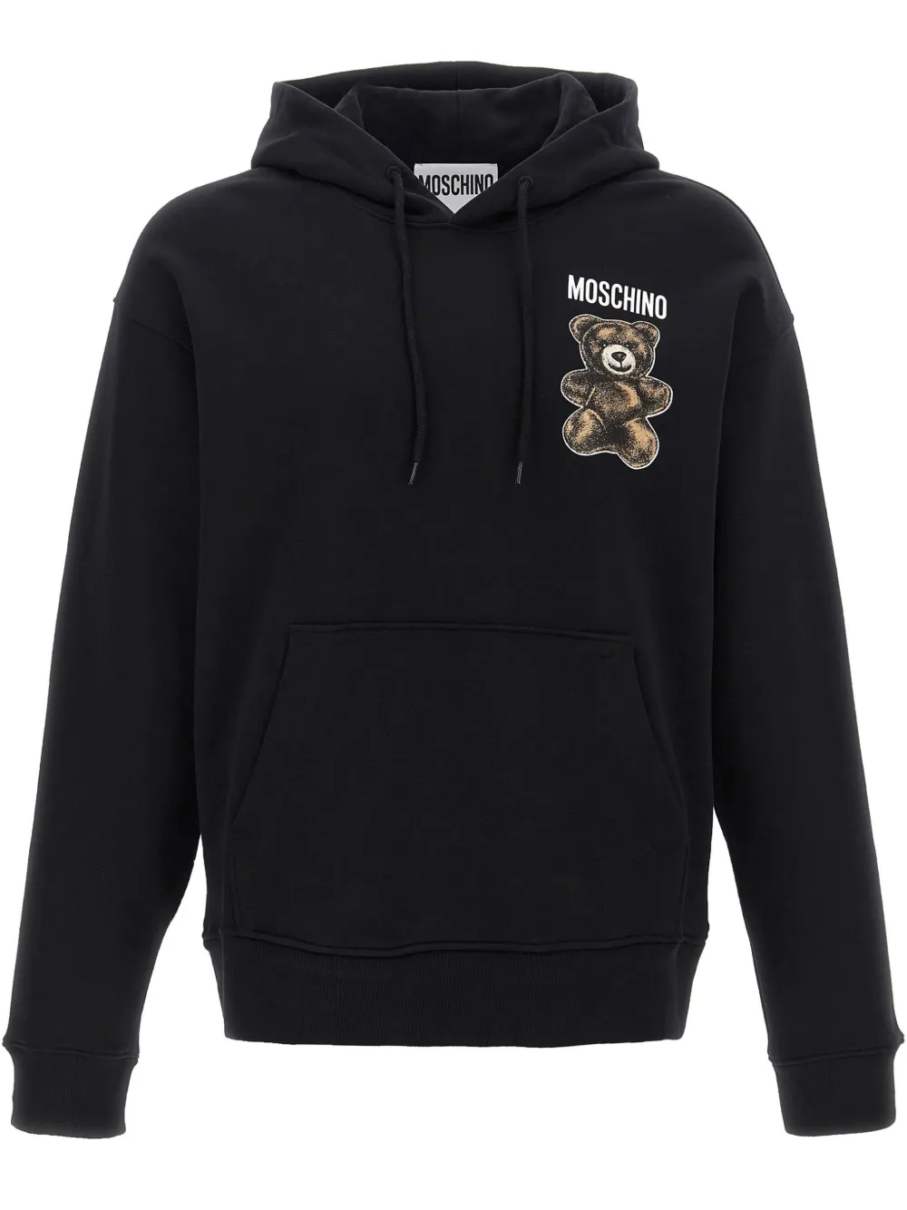 Moschino Hoodie met Teddy-print Zwart