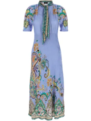 ETRO フローラル ペイズリー ジャカード ドレス ワンピース ETRO(エトロ)ワンピース・ドレス - FARFETCH