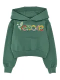 Versace Kids embroidered hoodie - Green