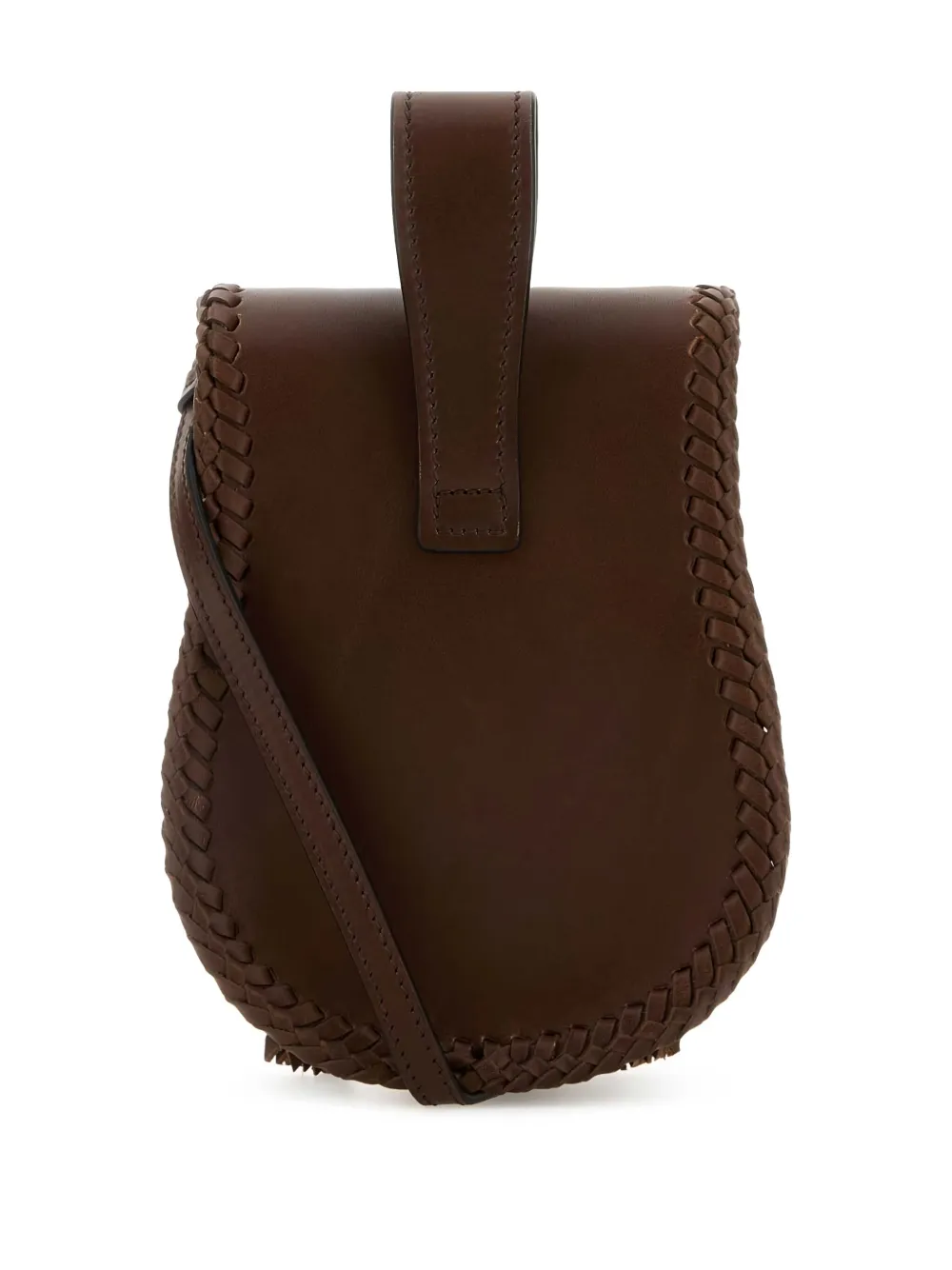 Prada Leren crossbodytas - Bruin