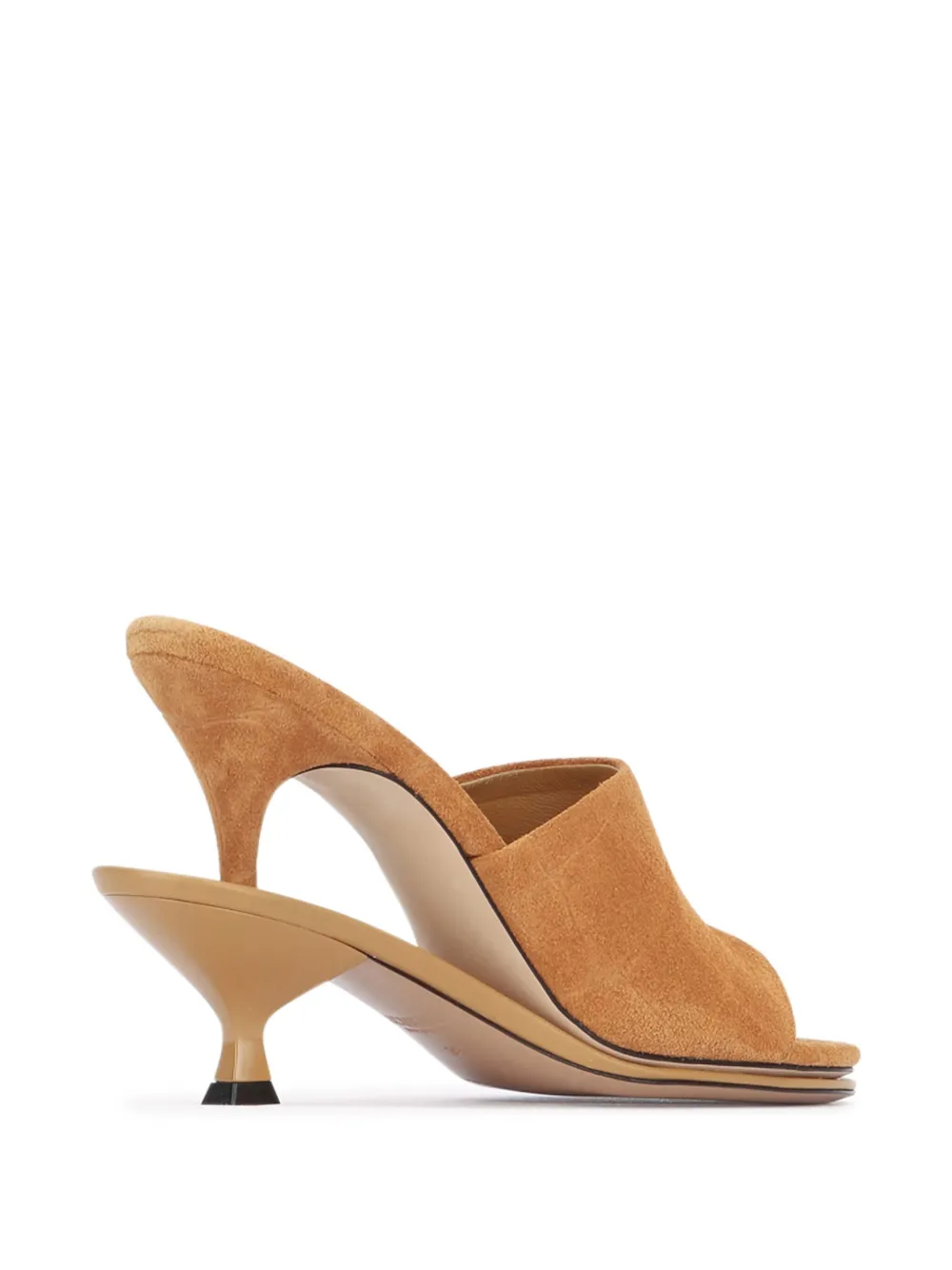 Jacquemus Les Doubles 100 mm muiltjes Bruin