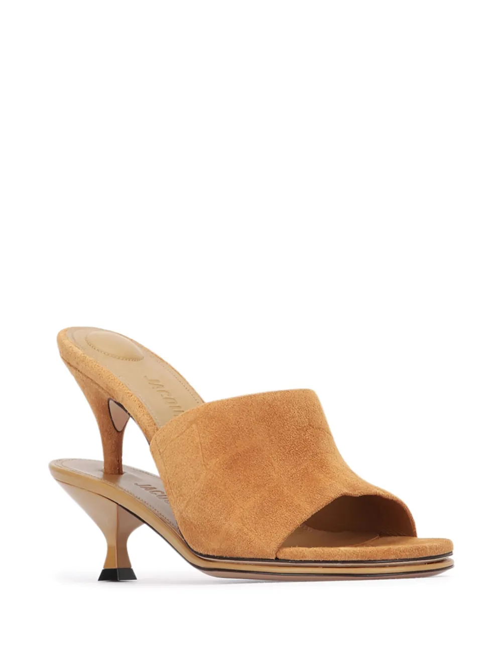 Jacquemus 100mm Les Doubles mules - Bruin