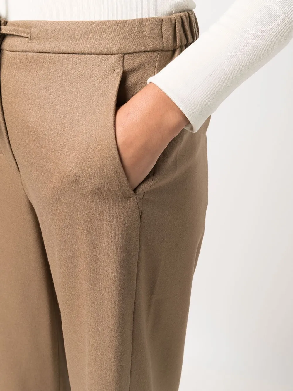 'S Max Mara Broek met trekkoordtaille Beige