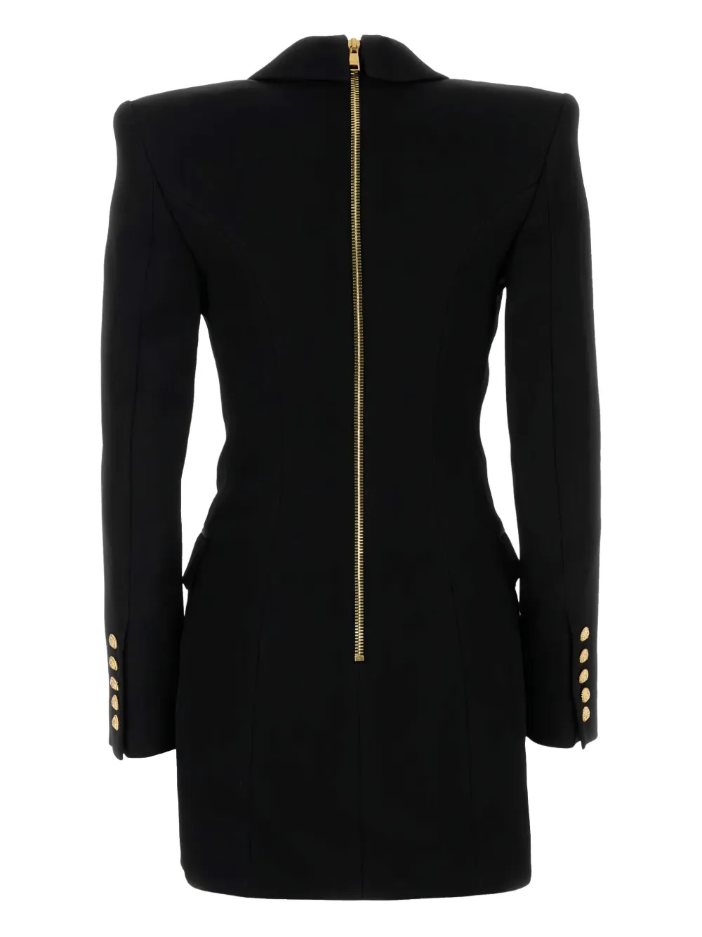 Balmain single-breasted blazer dress - Zwart