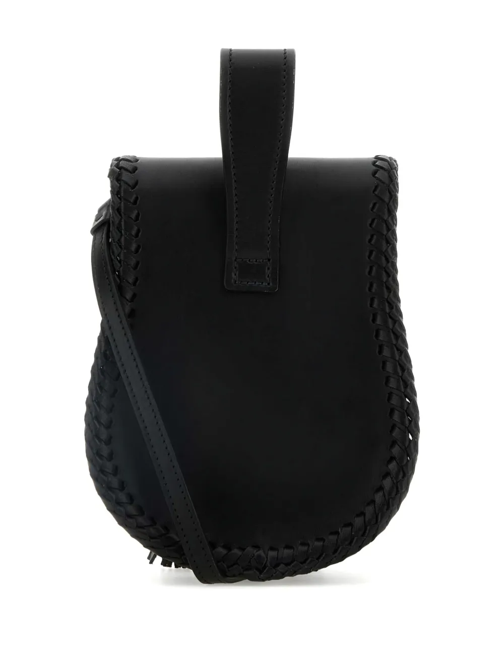 Prada Leren crossbodytas - Zwart