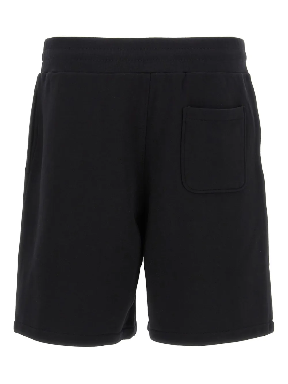 Moschino teddy-logo-print bermuda shorts - Zwart